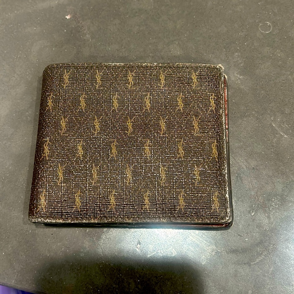 Saint Laurent Monogram Logo Wallet
